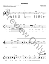 Annie's Song piano sheet music cover